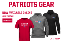 Patriots sideline store is now available.  
