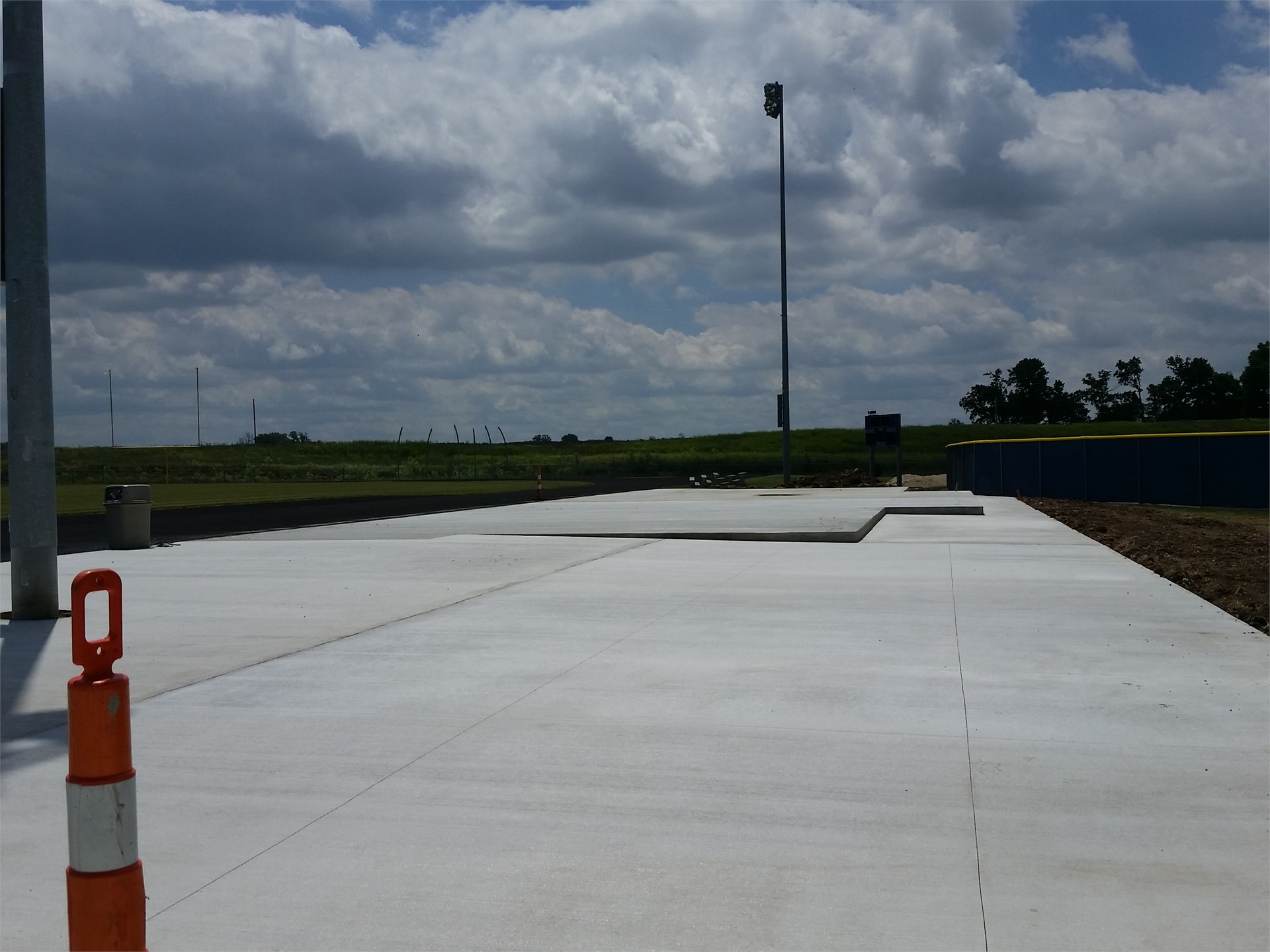 Slab for Bleachers